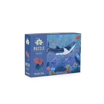 Pál polip kalandjai - sötétben világító kirakó, foszforeszkáló puzzle - A tenger alatt (24 db-os)
