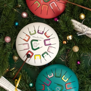 Moulin Roty - Vidámság - Játékhangszer - Nyelves dob, handpan (20 cm)