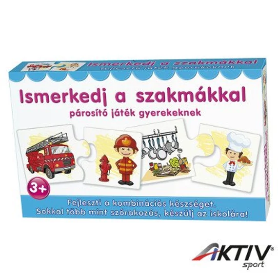 Ismerkedj a szakmákkal – párosító oktató játék
