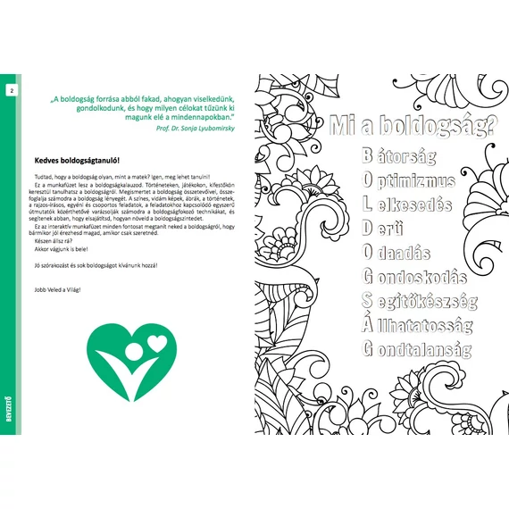 Boldogságóra munkafüzet 10-14 éves gyerekeknek