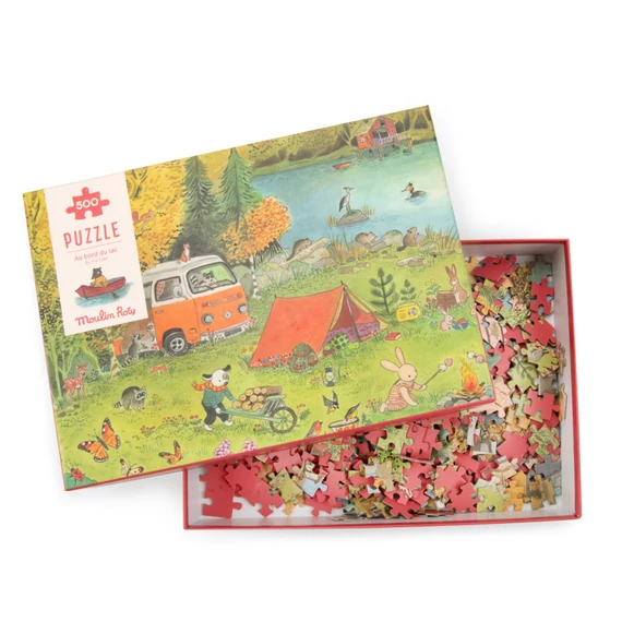 Moulin Roty - A nagy család - Kirándulás kirakó-  500 db-os puzzle