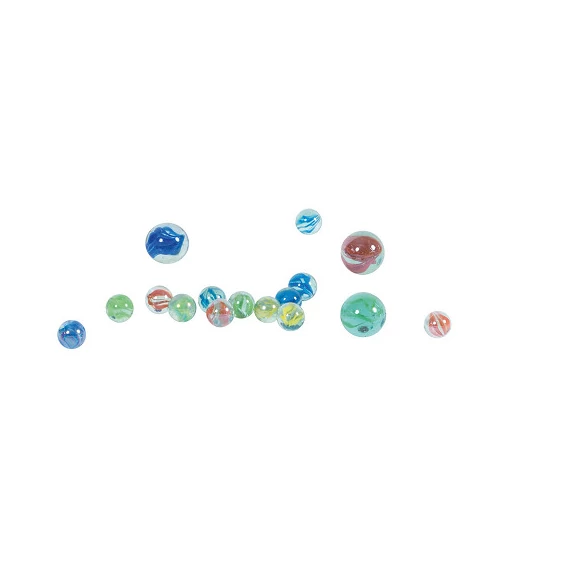 Moulin Roty - Játékidő - Üveggolyó szett vászon zsákban - kék