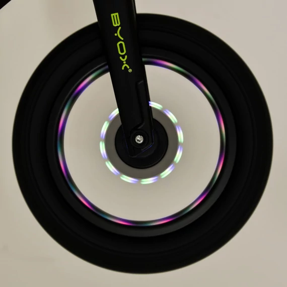 NIMBUS futóbicikli 12es fújható, világító kerekekkel FEKETE